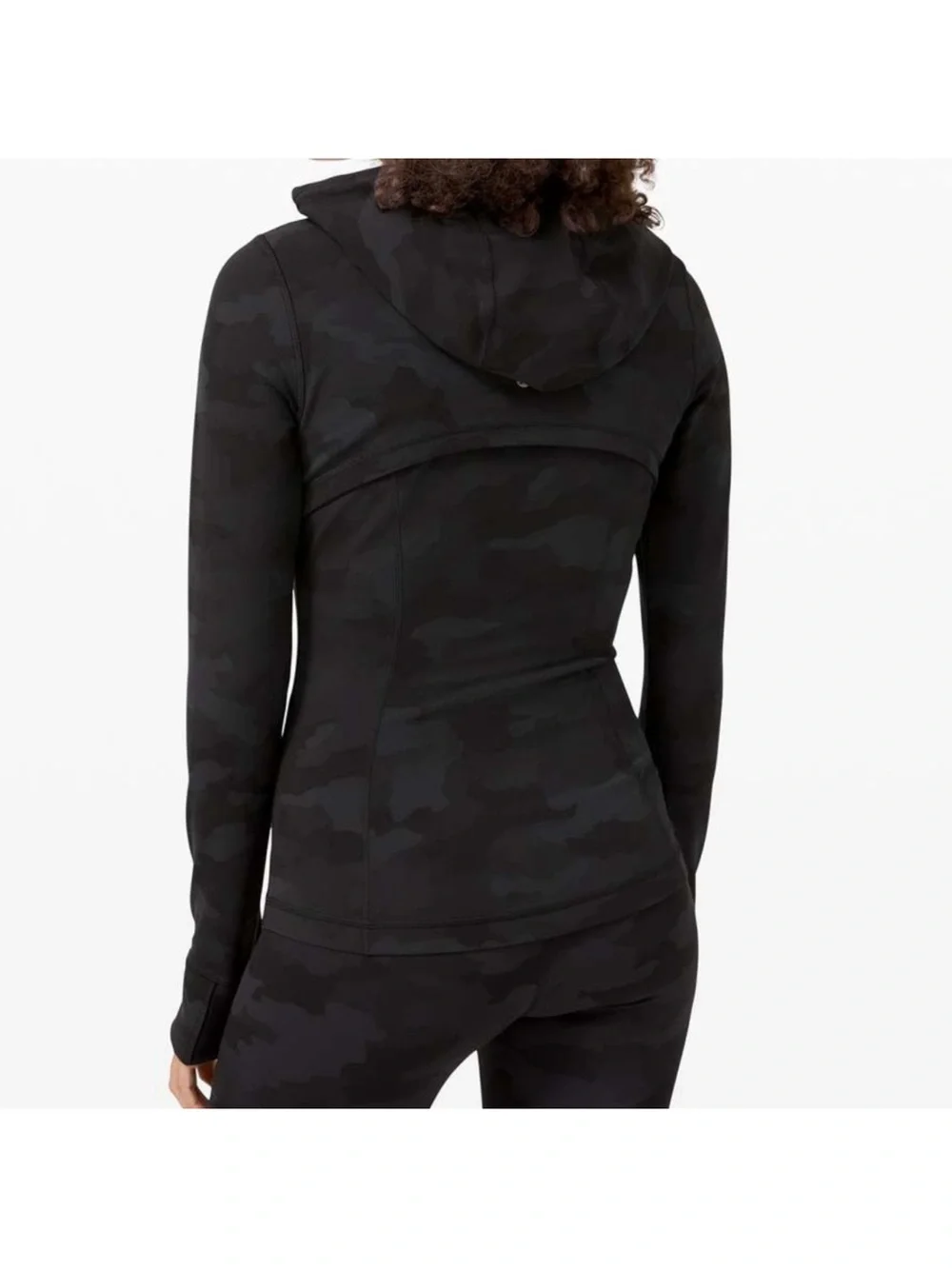 Lululemon Hooded Define Jacket Womens 4 Nulu Heritage 365 Camo Deep Coal Multi
